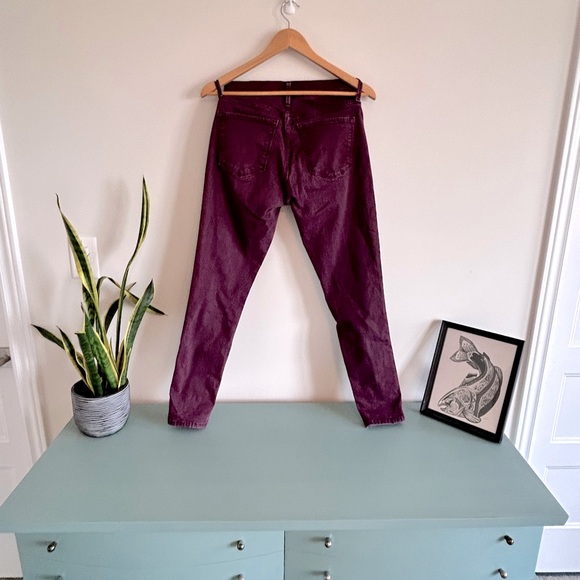 GAP Skinny Jeans, Size 28 in Burgandy - Picture 7 of 8